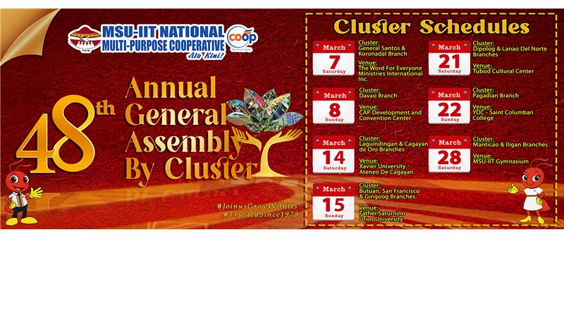 48th Annual General Assembly By Cluster